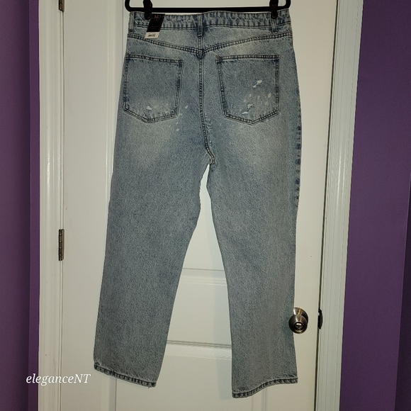 No Boundaries Super High-Rise Straight Leg Light Blue Jeans Sz: 17 - Picture 8 of 9